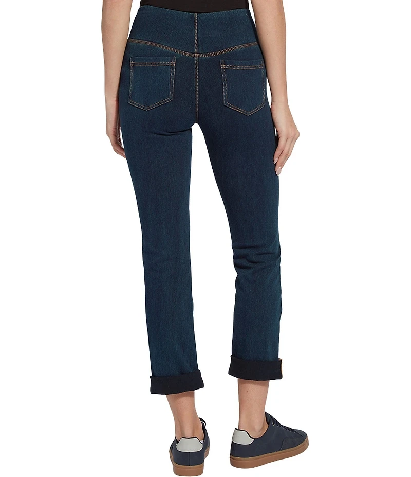 Lysse Boyfriend Cuffed Denim Leggings