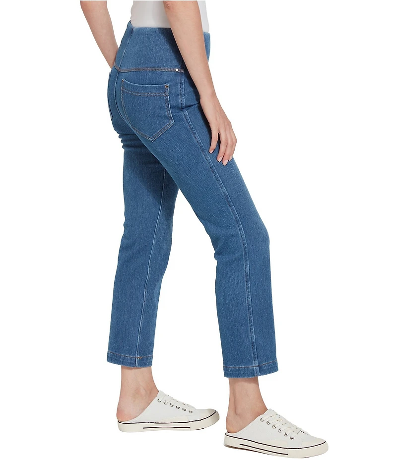 Lysse Denim Baby Bootcut Ankle Leggings