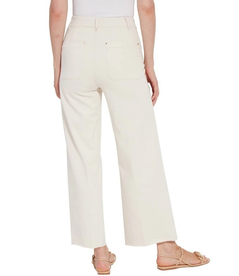 Lysse Erin High Waisted Wide Leg Demin Ankle Leggings
