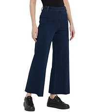 Lysse Erin High Waisted Wide Leg Demin Ankle Leggings
