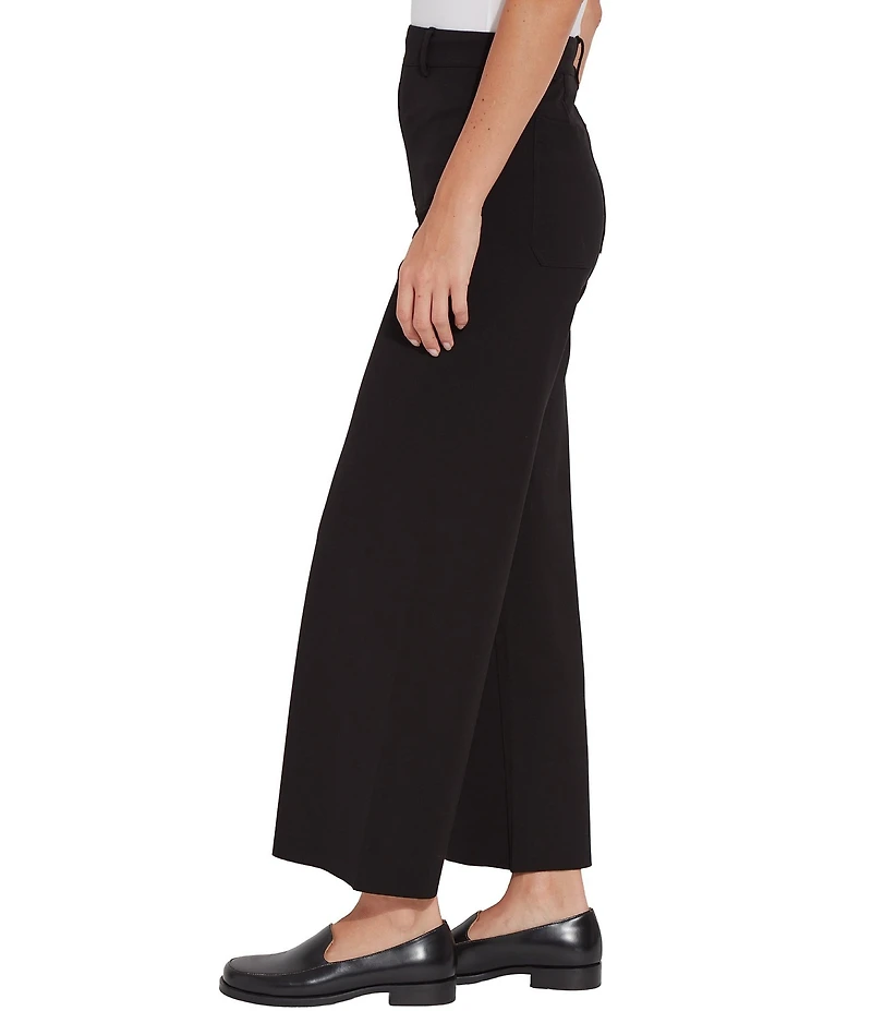 Lysse Erin High Waisted Wide Leg Ponte Ankle Leggings