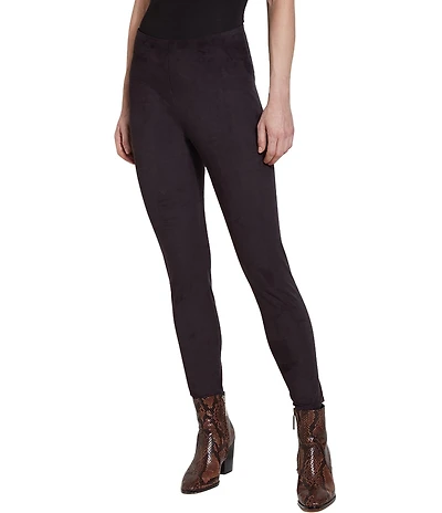 Lysse High Waist Suede Skinny Stretch Leggings