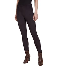 Lysse High Waist Suede Skinny Stretch Leggings