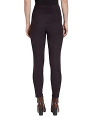 Lysse High Waist Suede Skinny Stretch Leggings