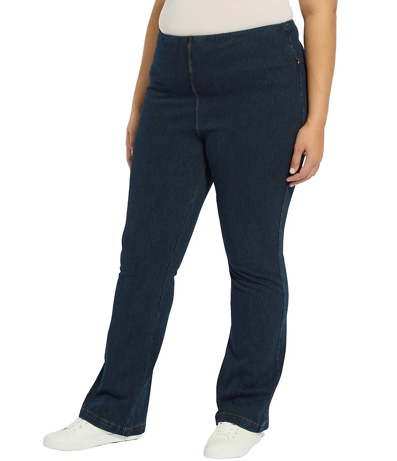 Lysse Plus Size Denim Baby Bootcut Leggings