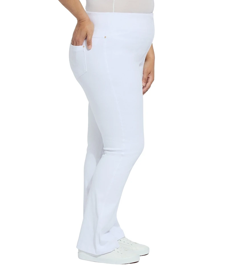 Lysse Plus Size Denim Baby Bootcut Leggings