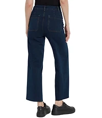 Lysse Plus Size Erin High Waisted Wide Leg Demin Ankle Leggings