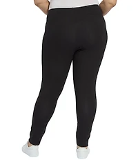 Lysse Plus Size Flattering Cotton Stretch Leggings