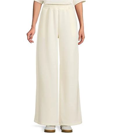 M Made In Italy Coordinating Knit Pull-On Wide Leg Pants