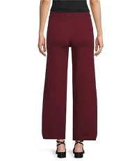 M Made in Italy Coordinating Double Knit Pull-On Straight Leg Pants