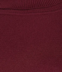 M Made in Italy Coordinating Double Knit Turtleneck 3/4 Cuffed Sleeve Pullover