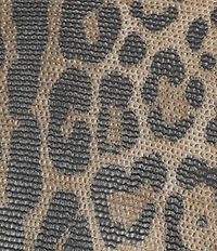 M Made in Italy Leopard Print Boat Neck Long Sleeve Knit Top