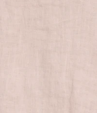 M Made In Italy Linen Ruffle V-Neck Short Sleeve High-Low Top