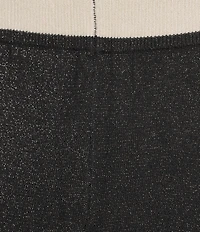 M Made in Italy Lurex Knit Pull-On Wide Leg Pants