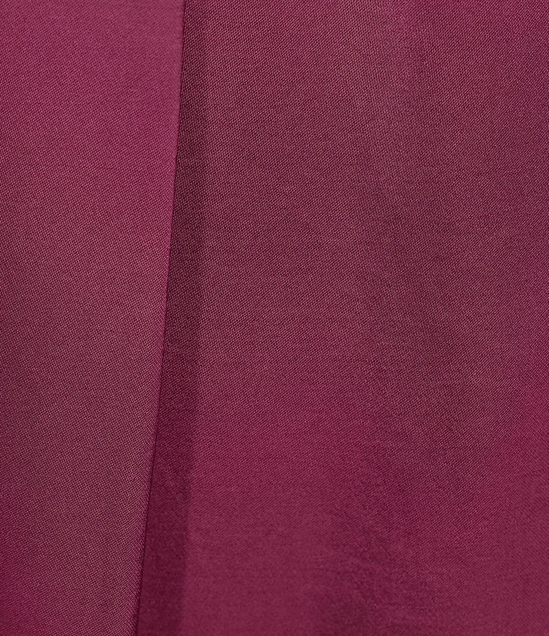 M Made in Italy Satin Coordinating Pull-On Wide Leg Pants