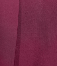 M Made in Italy Satin Coordinating Pull-On Wide Leg Pants