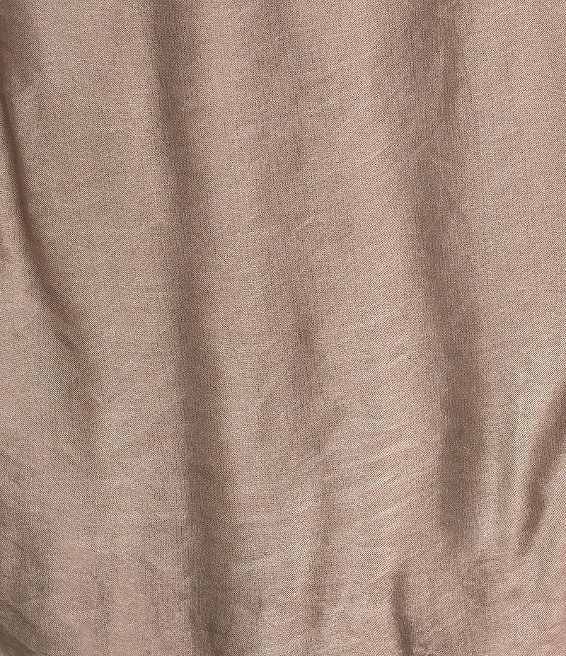 M Made in Italy Silky Crew Neck Short Sleeve Banded Hem Poncho Top
