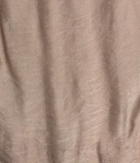 M Made in Italy Silky Crew Neck Short Sleeve Banded Hem Poncho Top