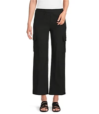 M Made in Italy Straight Leg Pull On Cargo Pants