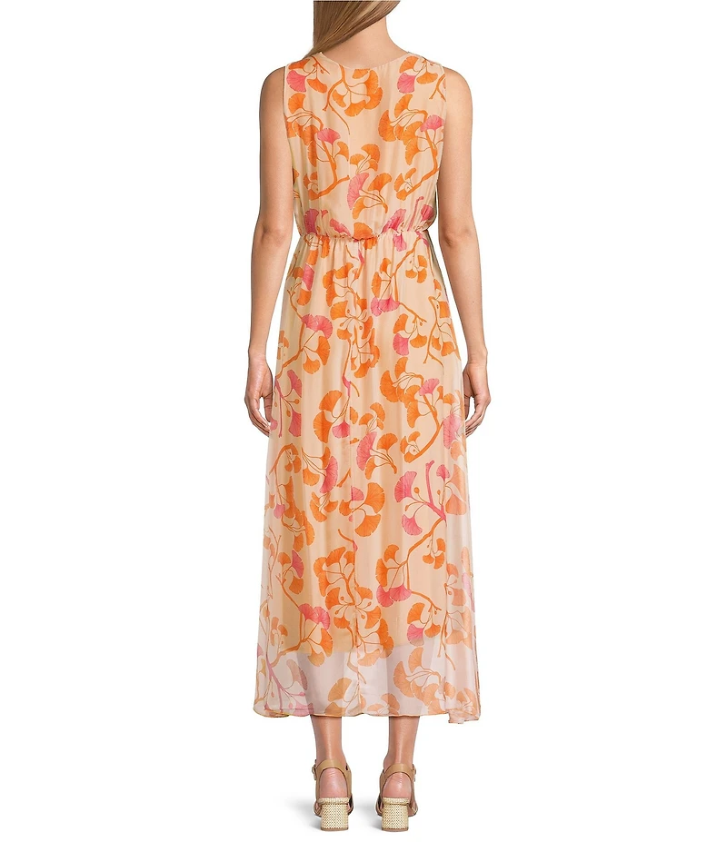 M Made in Italy Surplice Sleeveless Maxi Dress