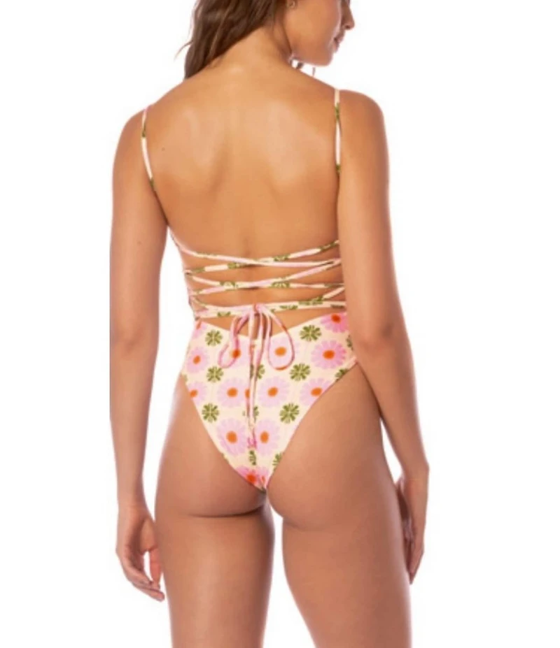 Maaji Briella Pastel Flourish Reversible Classic One Piece Swimsuit