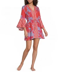 Maaji Lavender Dream Enjoyable Kaftan Cover-Up Dress