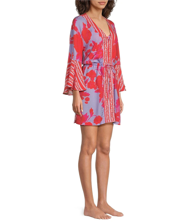 Maaji Lavender Dream Enjoyable Kaftan Cover-Up Dress