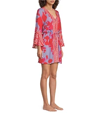 Maaji Lavender Dream Enjoyable Kaftan Cover-Up Dress