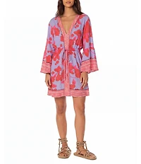Maaji Lavender Dream Enjoyable Kaftan Cover-Up Dress