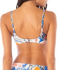 Maaji Liberties Tropical Bliss Reversible Bralette Swim Top