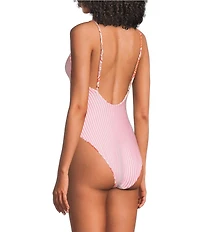 Maaji Luster Retro Bloom Reversible Scoop Neck One Piece Swimsuit