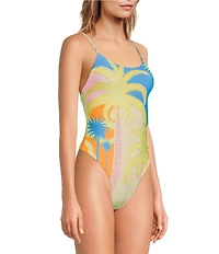 Maaji Solar Bliss Luster Embroidered Reversible One Piece Swimsuit