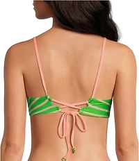 Maaji Victor Sunrise Colada Reversible V-Wire Bralette Swim Top