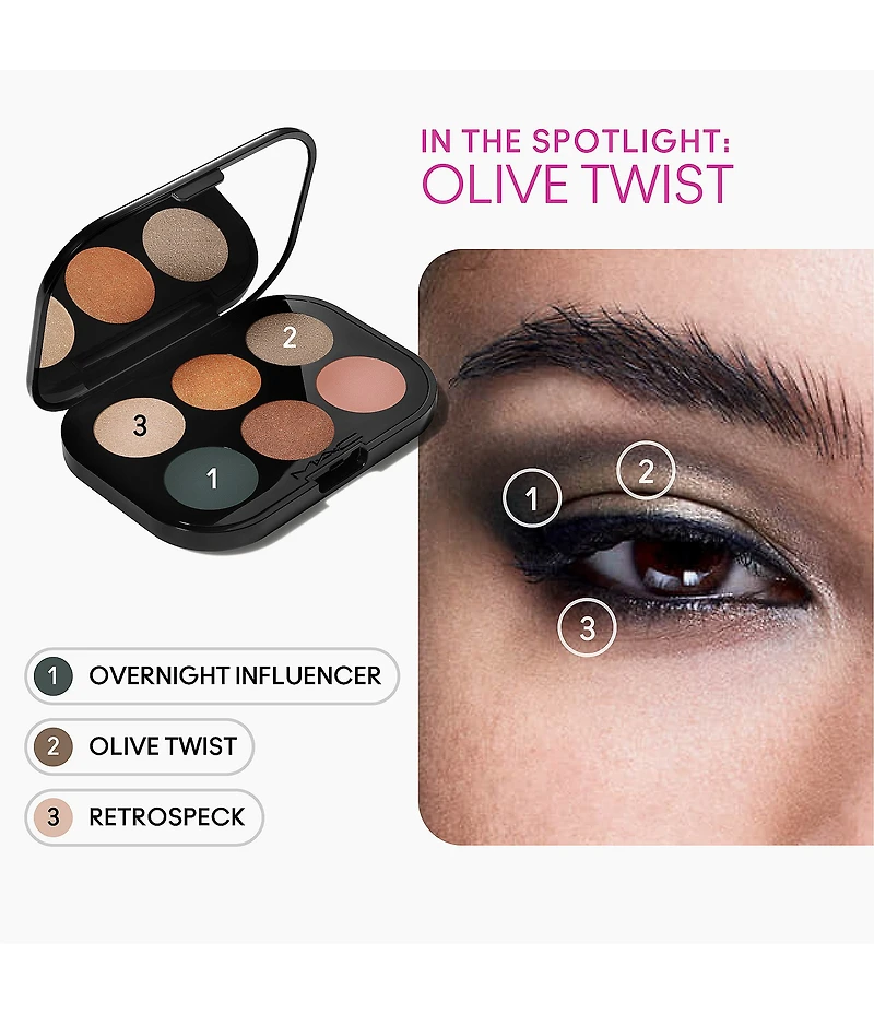 MAC Connect In Colour Eye Shadow Palette Bronze Influence X 6