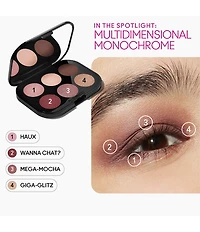 MAC Connect In Colour Eye Shadow Palette Embedded in Burgundy X 6