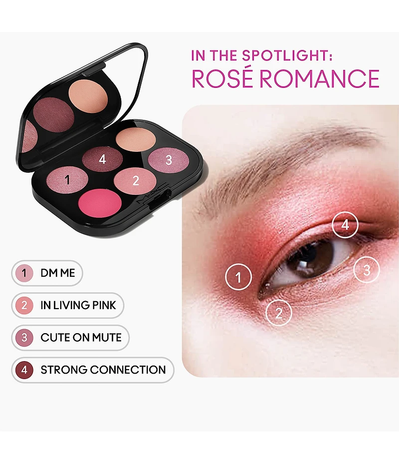 MAC Connect In Colour Eye Shadow Palette Rose Lens X 6