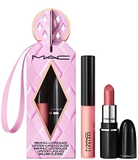 MAC Cosmic Kiss Mini Lipstick & Lipgloss Duo Ornament Gift Set