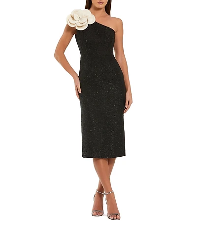 Mac Duggal 3D Flower Sequin Sheath Gown