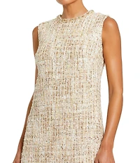 Mac Duggal Beaded Trim A-line Mini Shift Dress