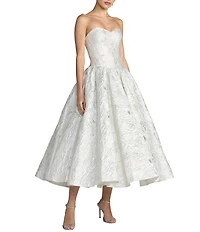 Mac Duggal Brocade Strapless Dress