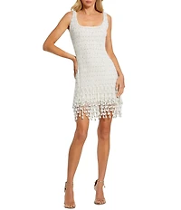 Mac Duggal Pearl Beaded Mini Dress