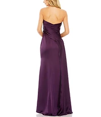 Mac Duggal Strapless Bow Front Detailed Gown