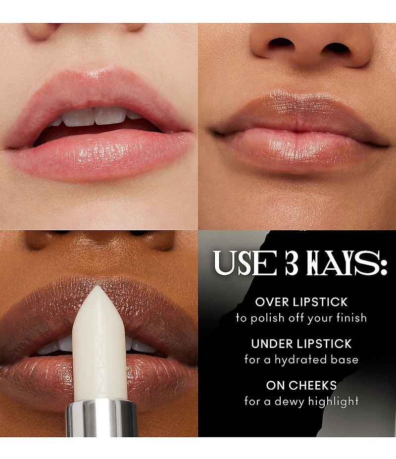 MAC MACximal Sleek Satin Lipstick In the Clear