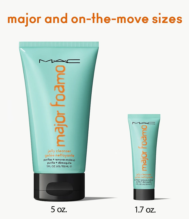 MAC Major Foamo Jelly Cleanser Purifies and Removes Makeup