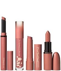 MAC Totally Teddy Lipstick & Lipgloss 4-Piece Gift Set
