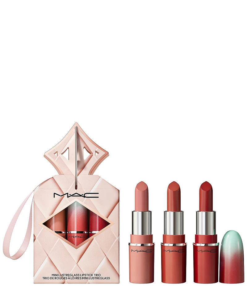 MAC Wildest Gleams Mini Lustreglass Lipstick Trio Gift Set