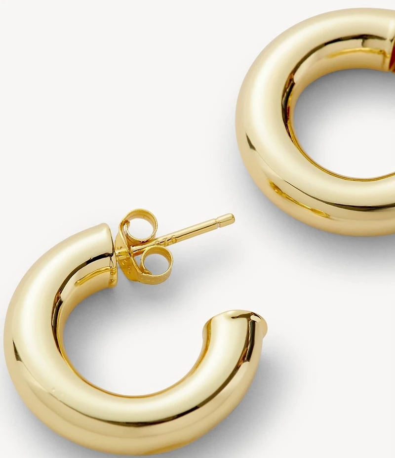 MACHETE .75#double; Perfect Puffy Hoop Earrings