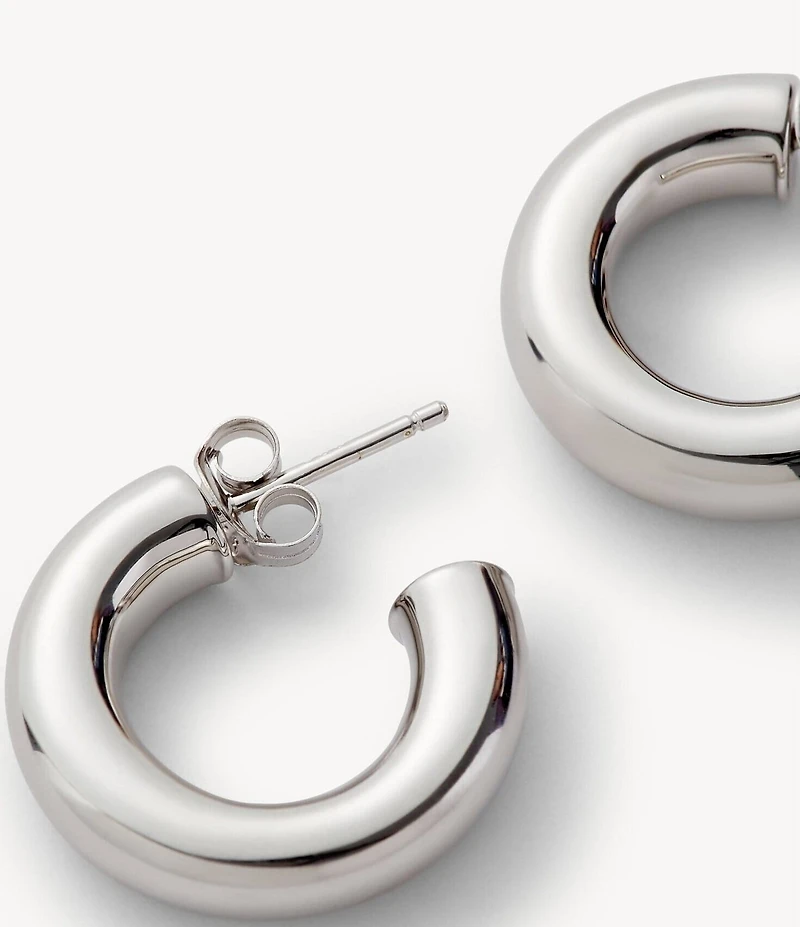 MACHETE .75#double; Perfect Puffy Hoop Earrings