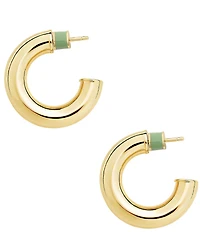 MACHETE .75#double; Perfect Puffy Hoop Earrings