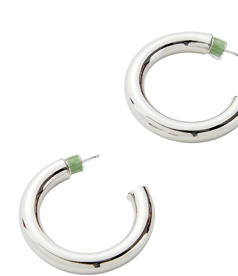 MACHETE 1#double; Perfect Hoop Earrings